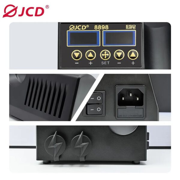 08 Паяльна станція JCD 8898 750W 2 в 1 (паяльник + термофен)