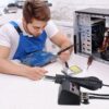 12 Паяльна станція JCD 8898 750W 2 в 1 (паяльник + термофен)